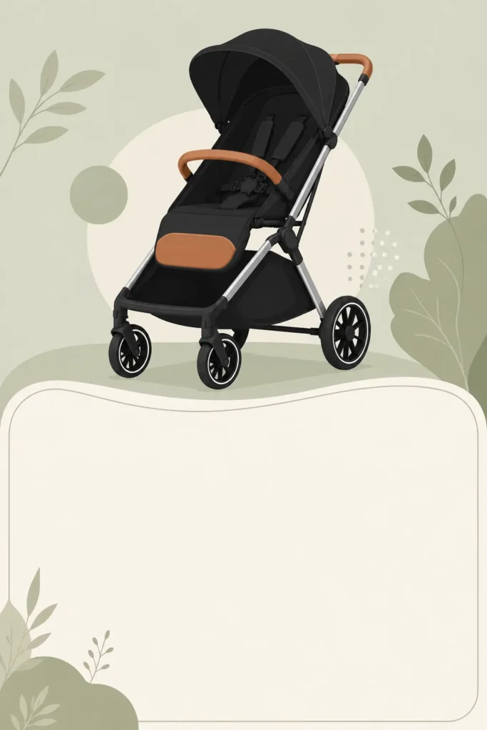 "Pinterest pin graphic summarizing the R for Rabbit Street Smart stroller review with key features"